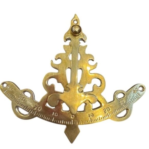 Antique Brass Sundial Compass Ornate Design - Picture 1 of 9